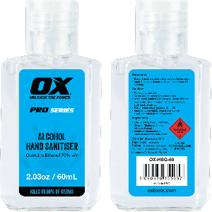  OX Alcohol Hand Sanitiser - 60mL